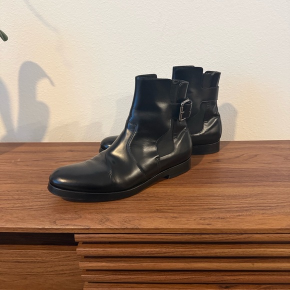 Pierre Hardy Glossy Black Men\'s Boots main image 6